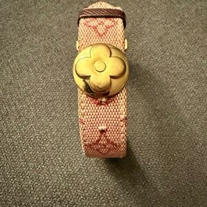 Vintage Louis Vuitton Canvas Mini Lin Good Luck Bracelet